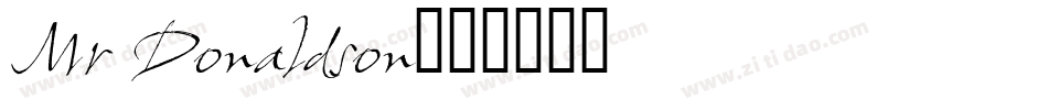Mr Donaldson字体转换